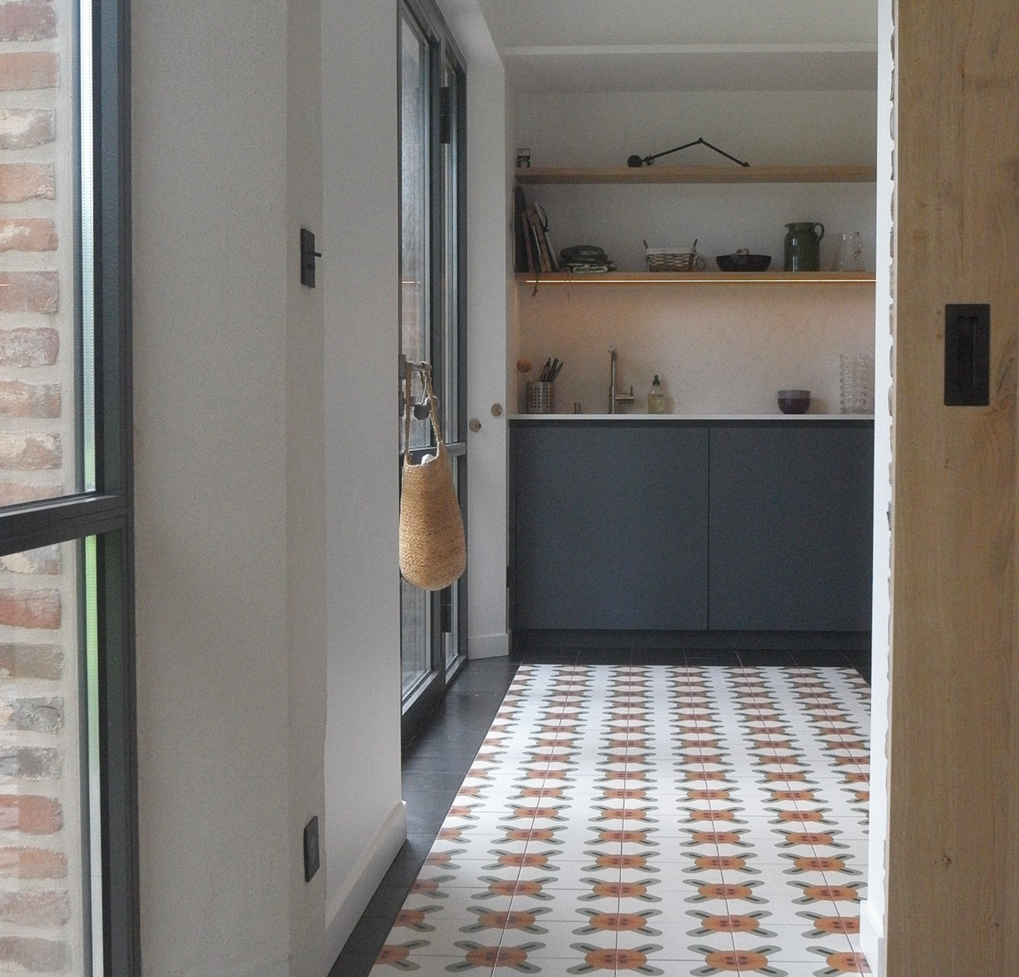 Construction d'une extension en briques de Saint-Jean près de Saint-Valéry-en-Caux