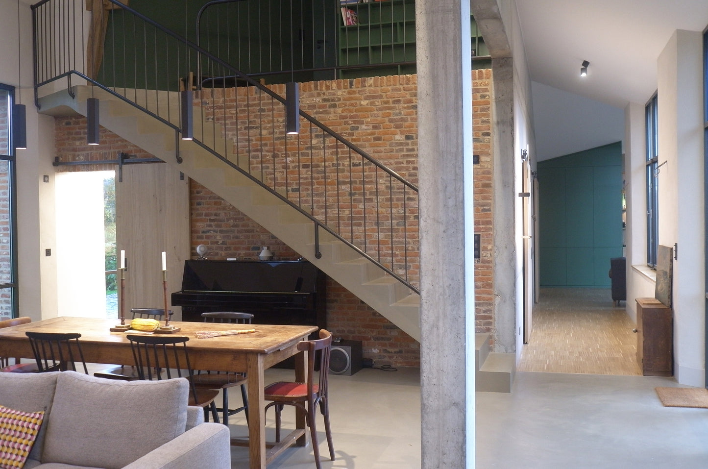 Construction d'une extension en briques de Saint-Jean près de Saint-Valéry-en-Caux